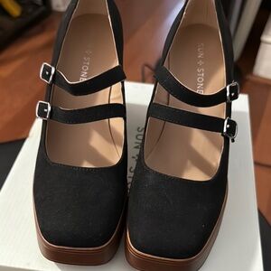 Sun + Stone Women's Black Mary Jane Shoes size 8